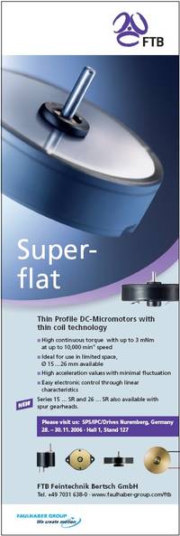 Thin profile DC-Micromotors