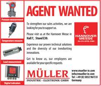 Specialist in sensors and measuring systems