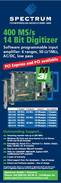 400 MS/s 14-bit digitizer