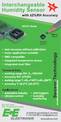 Interchangeable humidity sensor, HCT01 series