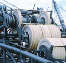 Rolling bearings improve life of crane cable sheaves