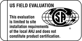 The US Field Evaluation and Special Inspection Labels of CSA Group