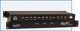 Model 7353 tri-channel RJ45 A/B/Off-line switch