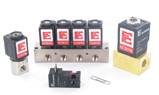 Solenoid valves with 3 different types of coils