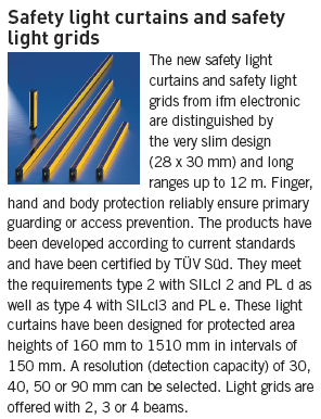 Safety light curtains and light grids