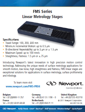 FMS Series, linear metrology stages