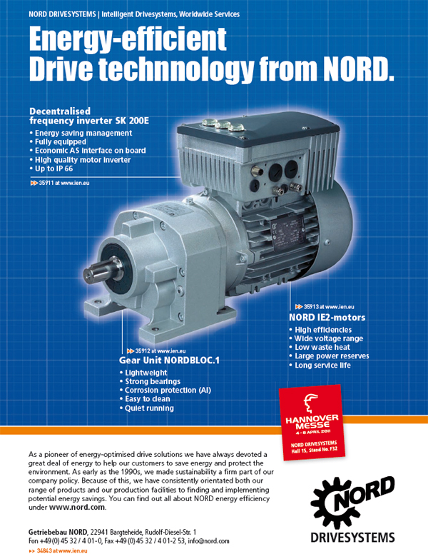 Energyefficient drive technology