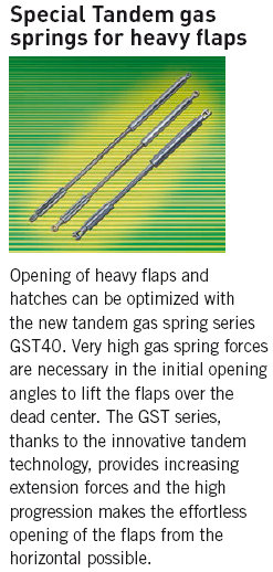 Tandem gas springs series GST40