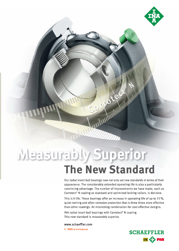 Measurably Superior Radial insert ball bearings