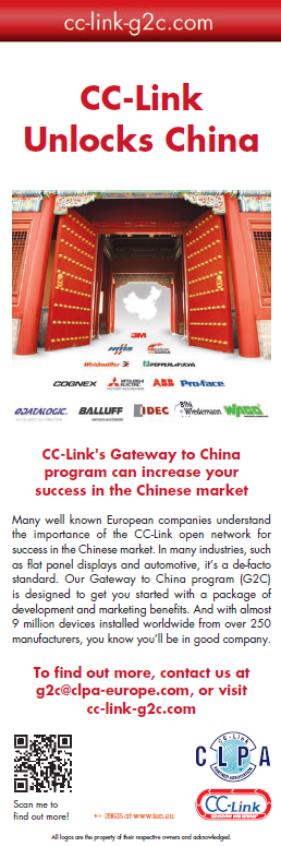 CC-Link's Gateway to China program