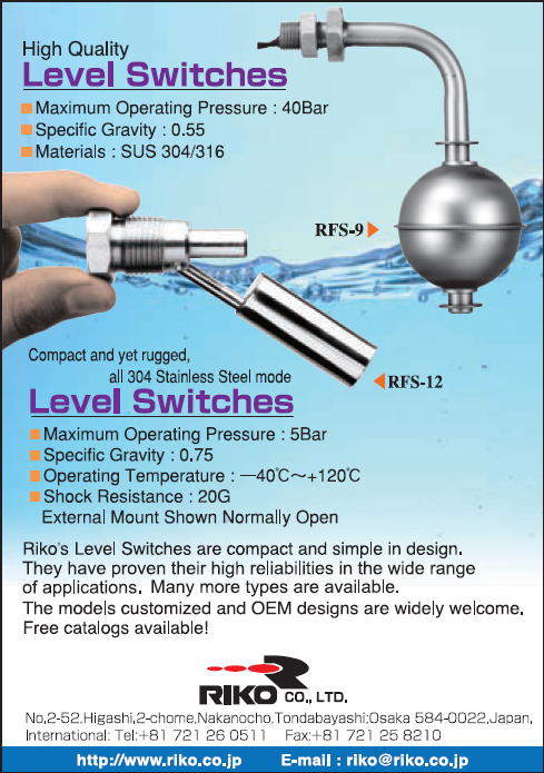 Level switches RFS-9 & RFS-12