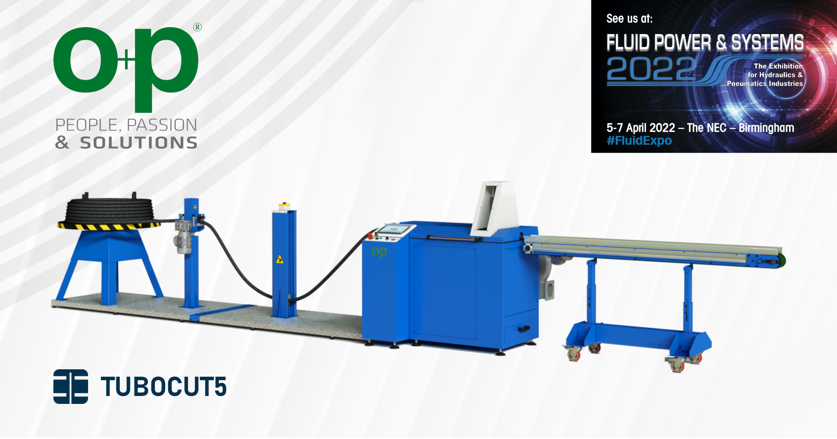 O+P’s Automatic Hose Cutting Machine O+P’s Automatic Hose Cutting Machine