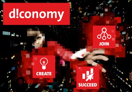 d!conomy: join - create - succeed" at the upcoming CeBIT
