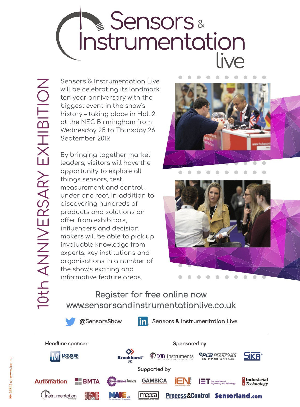 Sensors & Instrumentation Live from 25 to 26 September 2019