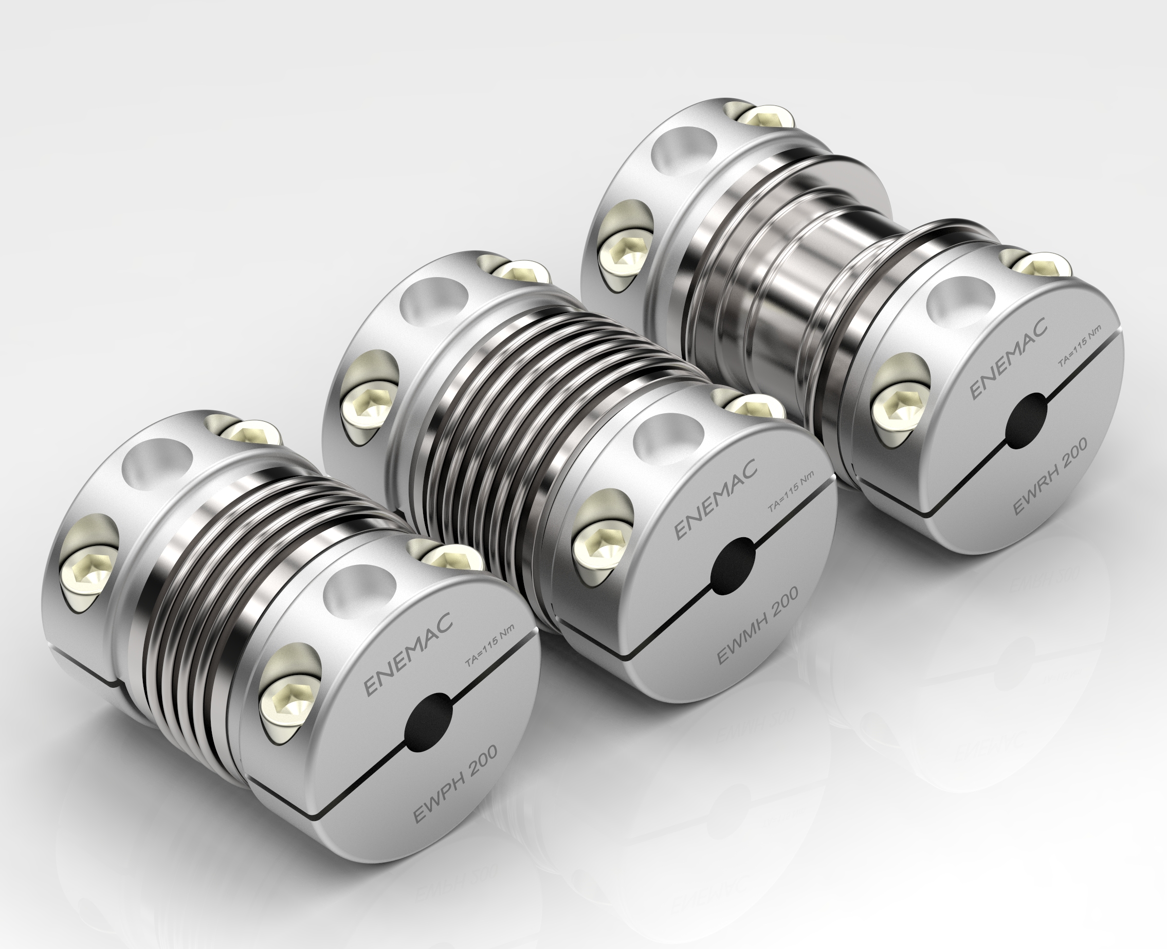 Three Types of Metal Bellows Couplings