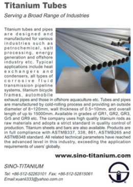 Titanium tubes