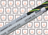 NFPA 79-conforming cables for energy chains