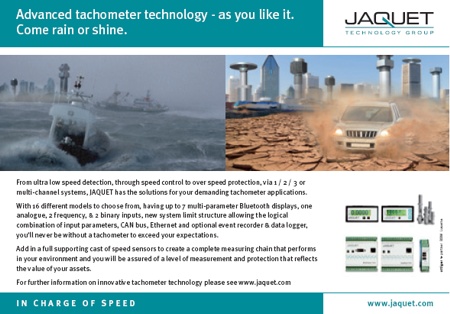 Advanced tachometer technology