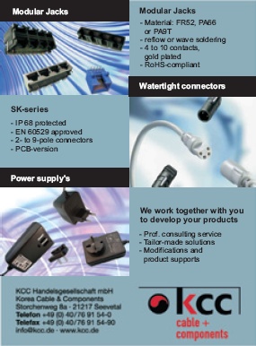Modular jacks, connectors & power supplies