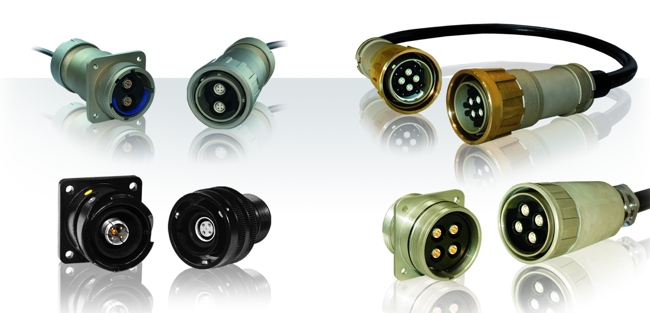 Quadrax-contact Connectors