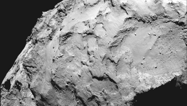Rosetta landing site at Comet 67P/Churyumov-Gerasimenko