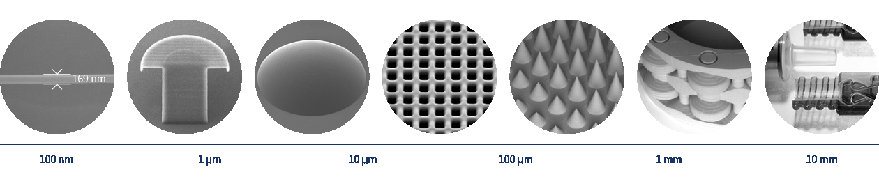 The NanoOne platform from UpNano enables the printing of sub-micrometer- to centimeter-sized structural details with a height of up to 40 millimeters © UpNano GmbH