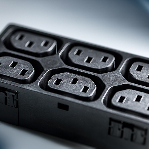 Ganged IEC appliance outlet Type F