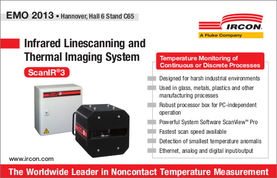 New stand-alone infrared linescanning system allowing thermal images of industrial processes