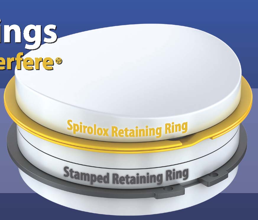 Spirolox® Retaining Stainless Steel Rings No Ears To Interfere