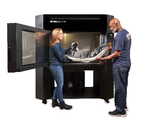 The Stratasys F770™ 3D printer features the longest fully heated build chamber on the market – 46 inches on the diagonal