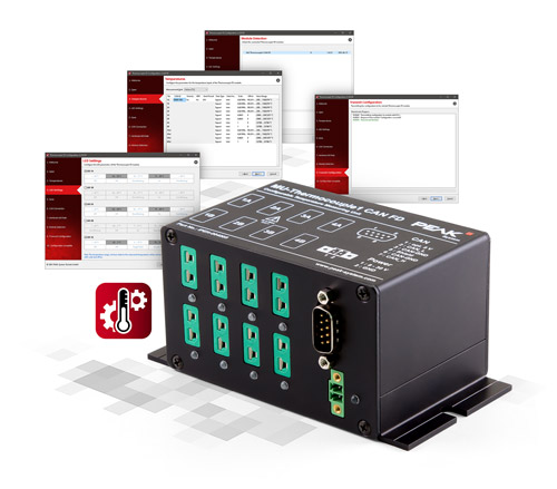 Temperature Measuring Unit Using modern standard CAN FD