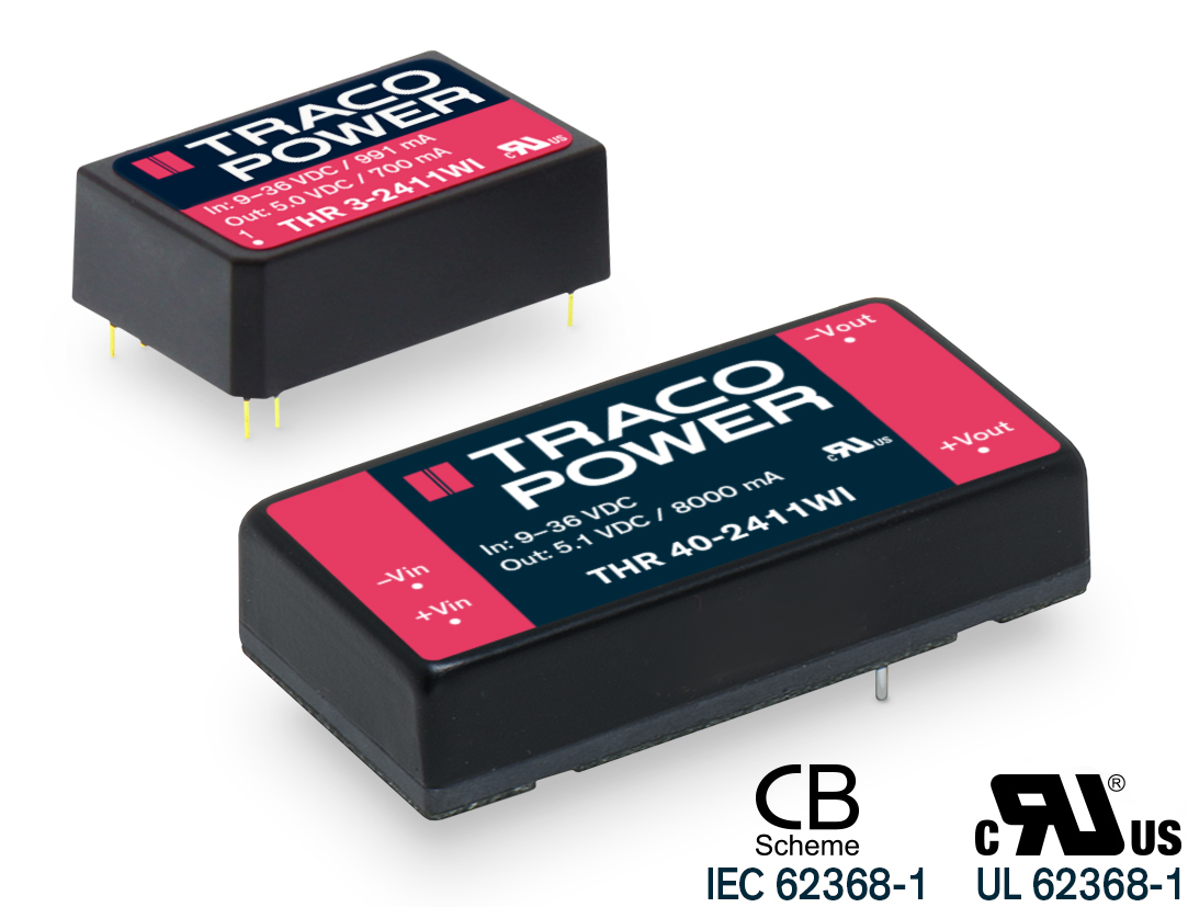 Reinforced isolated DC/DC converters THR Series
